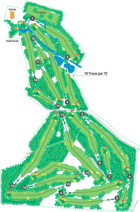 plan du parcours de golf